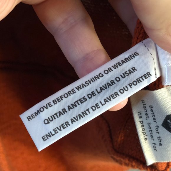 Madewell Women's XXS Claireview Hoodie Sweater Maple Glow NC682 MSRP $90 - Picture 7 of 14